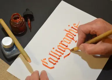 Atelier de calligraphie - Xavier Piton, Espalion, Aveyron - Lokaly