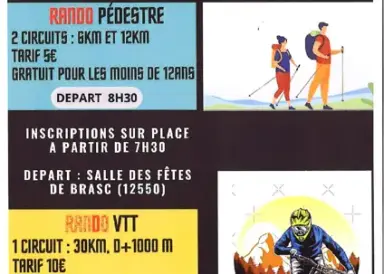 Journées Randonnées VTT à Brasc, Brasc, Aveyron - Lokaly